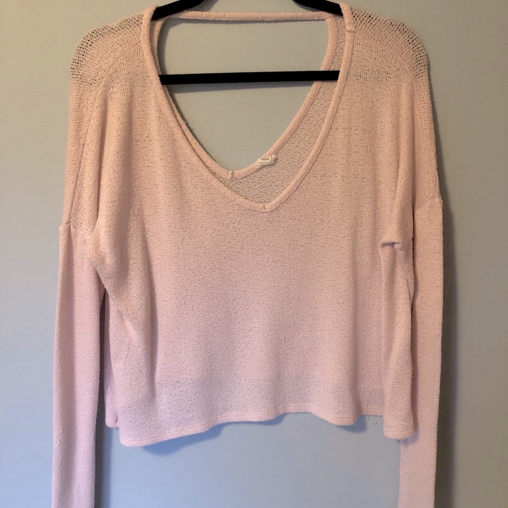 lightweight pink sweater - garage